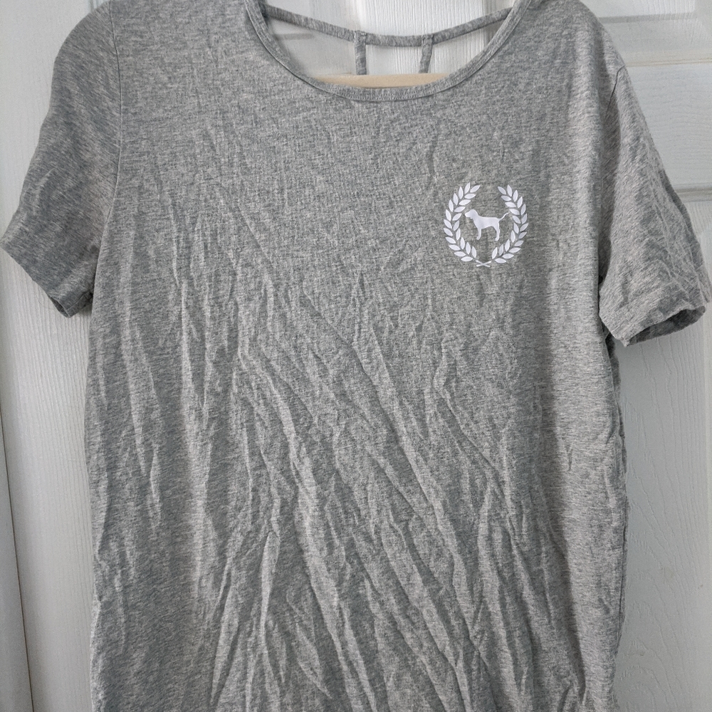 2/$35 Victoria's secret Pink shirt open back